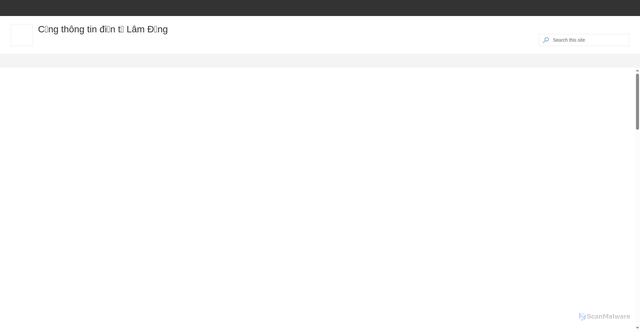 Security scan screenshot of https://lamdong.gov.vn