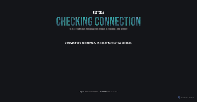 Security scan screenshot of https://rustoria.uk