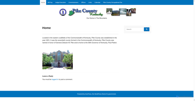 Security scan screenshot of https://www.pikecountyky.gov/