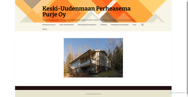 Security scan screenshot of https://perheasemapurje.fi
