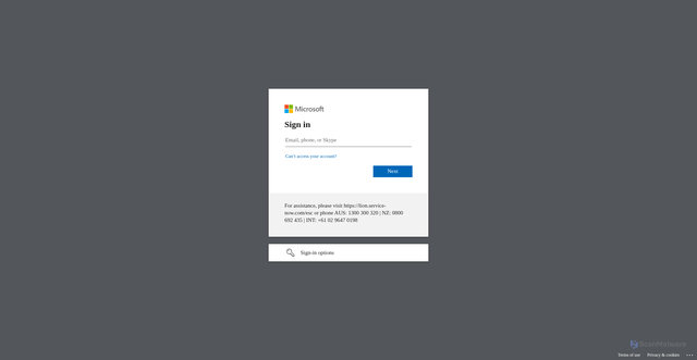 Security scan screenshot of https://lionco.sharepoint.com