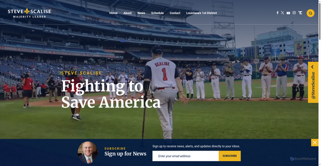 Security scan screenshot of https://www.majorityleader.gov/