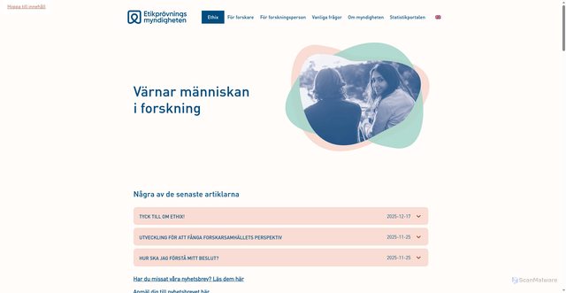 Security scan screenshot of https://www.etikprovning.se