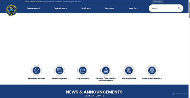 Security scan screenshot of https://mountvernonny.gov/