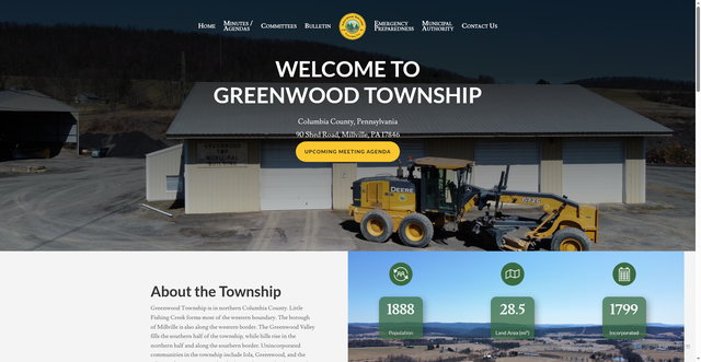 Security scan screenshot of https://greenwoodtwpcolumbiacopa.gov/