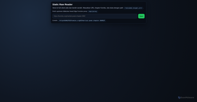 Security scan screenshot of https://mirror-komiku-h1by938mnl.edgeone.dev/