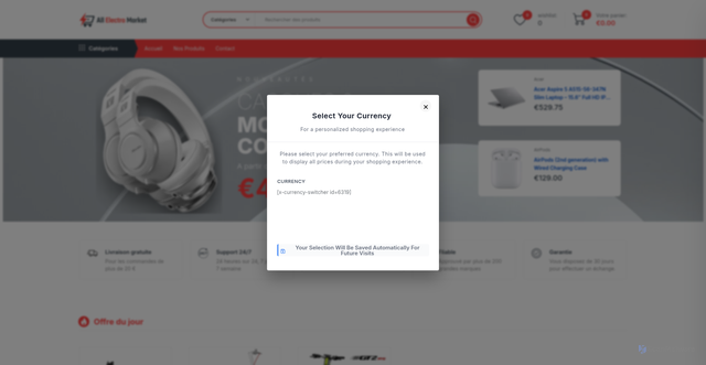 Security scan screenshot of https://allelectromarket.com/