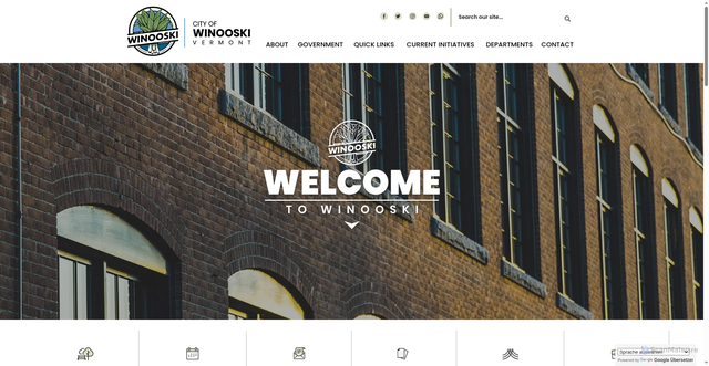 Security scan screenshot of https://www.winooskivt.gov/