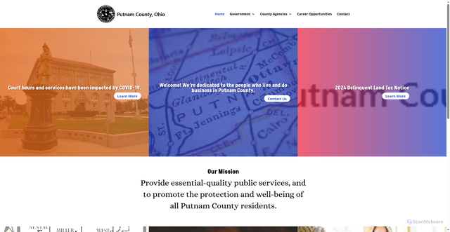 Security scan screenshot of https://putnamcountyohio.gov/