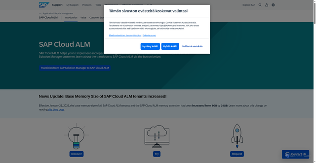 Security scan screenshot of https://eu20.alm.cloud.sap