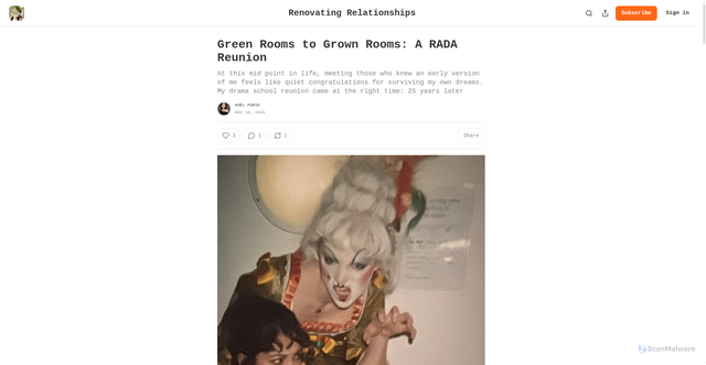 Security scan screenshot of https://koelpurie.substack.com/p/green-rooms-to-grown-rooms-a-rada