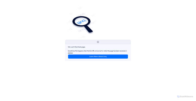 Security scan screenshot of https://linqapp.com/myvoicemailmessage06?r=link