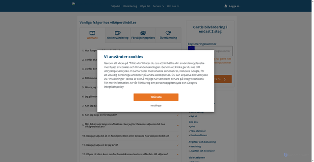 Security scan screenshot of https://www.vikoperdinbil.se/faq/?MID=SE_CRM_2_98_0_209462_110251343824_4&tms=1760927777&utm_source=CRM&utm_medium=email&utm_campaign=98_3&brand=Opel&type=Corsa%201.2%20Basis&hash=530d8b2d1ec94ccca2cbc3e3931868e4