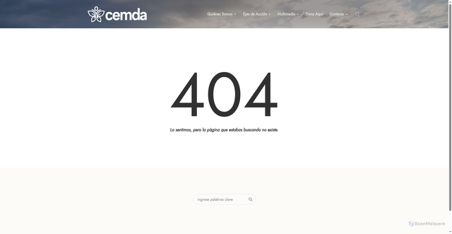 Security scan screenshot of https://cemda.org.mx/product-safety-recall