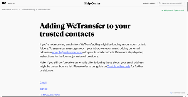 Security scan screenshot of https://wetransfer.zendesk.com/hc/en-us/articles/204909429?utm_campaign=TRN_TDL_01