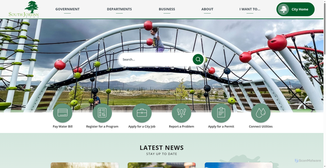 Security scan screenshot of https://www.sjc.utah.gov/