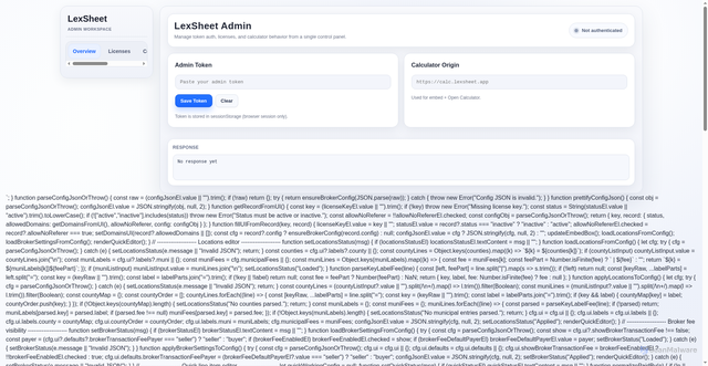 Security scan screenshot of http://lexsheet-admin.pages.dev/