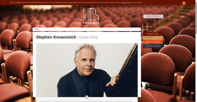 Security scan screenshot of https://pianoweek.com/stephen-kovacevich/