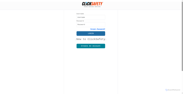 Security scan screenshot of https://portal.clicksafety.com