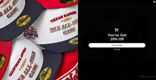 Security scan screenshot of https://neweracap.com