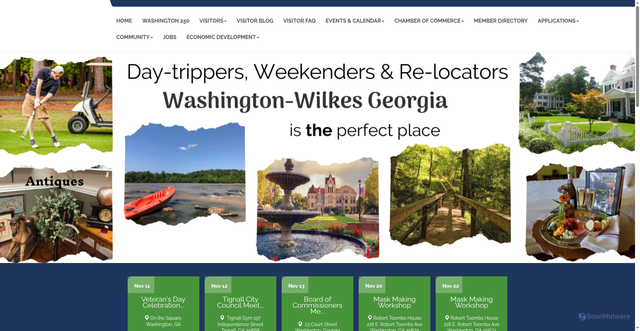 Security scan screenshot of https://www.washingtonwilkes.org/