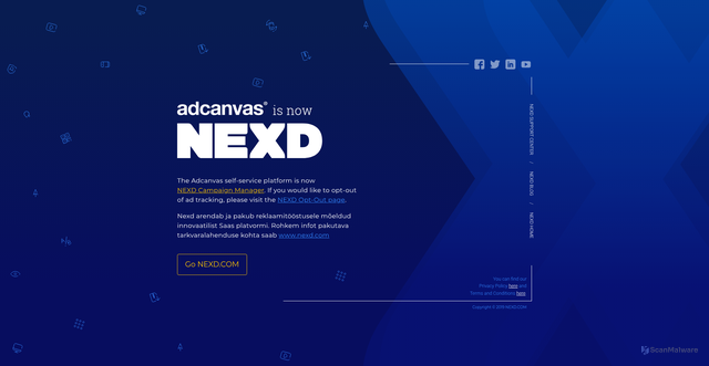 Security scan screenshot of https://adcanvas.com