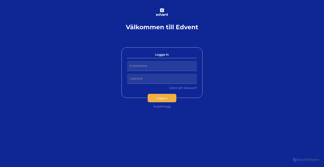 Security scan screenshot of https://edvent.se