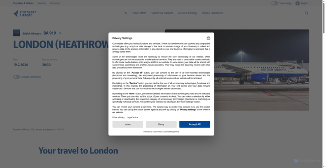 Security scan screenshot of https://www.stuttgart-airport.com/en/travellers-visitors/fly/arrivals-departures/3543845