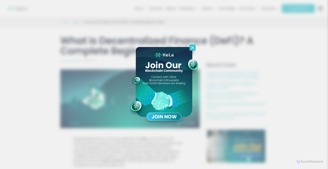 Security scan screenshot of https://helalabs.com/blog/what-is-decentralized-finance/