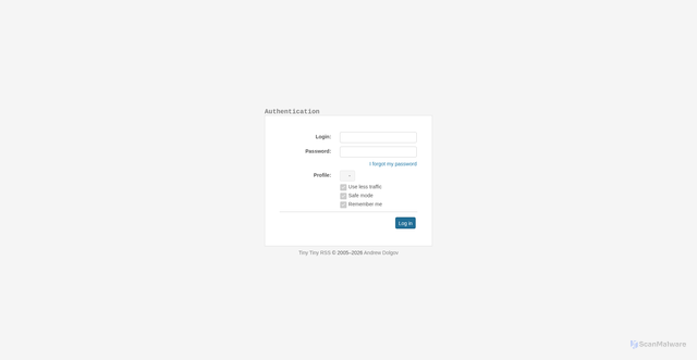 Security scan screenshot of https://ttrss.schoenf.de