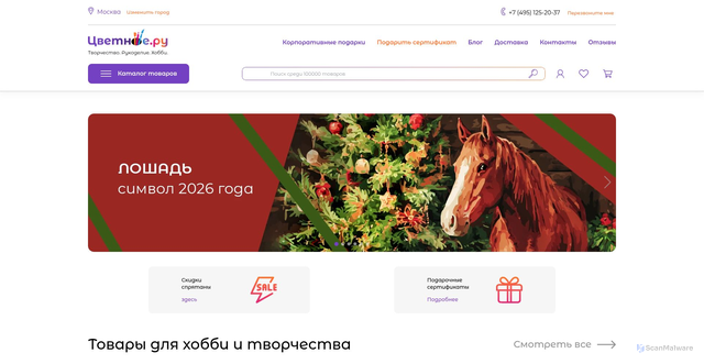 Security scan screenshot of https://zvetnoe.ru