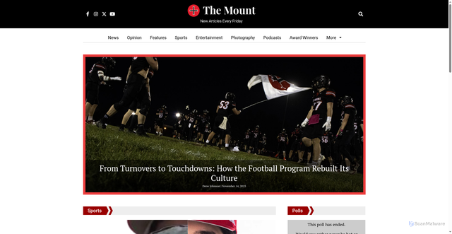 Security scan screenshot of http://mountonline.org/
