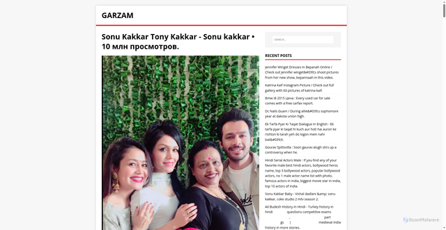 Security scan screenshot of https://mazgary.pages.dev/post/sonu-kakkar-tony-kakkar/