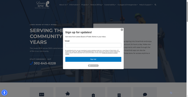 Security scan screenshot of https://www.lewesbpwde.gov/