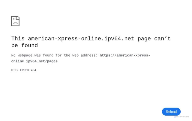 Security scan screenshot of https://american-xpress-online.ipv64.net/pages