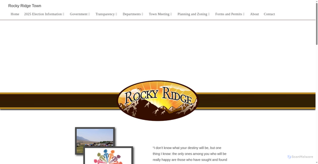 Security scan screenshot of https://rockyridgeut.gov/