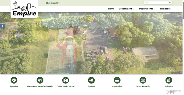 Security scan screenshot of https://empiremn.gov/
