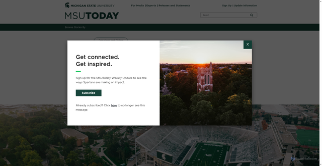 Security scan screenshot of https://msutoday.msu.edu/news/2025/12/williams-commitment-news-release