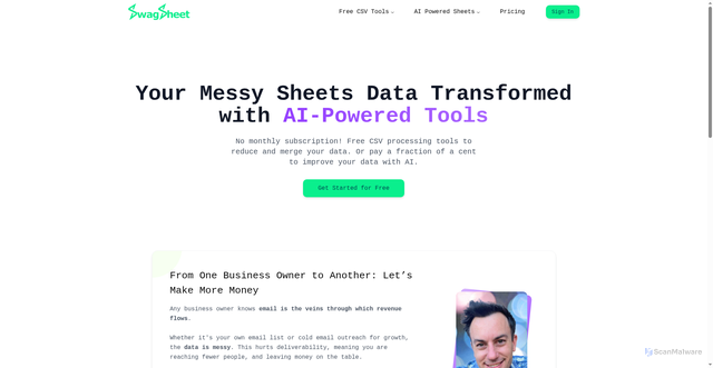Security scan screenshot of https://swagsheet.pages.dev/