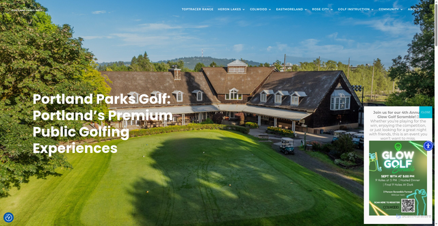Security scan screenshot of https://portlandparksgolf.com/