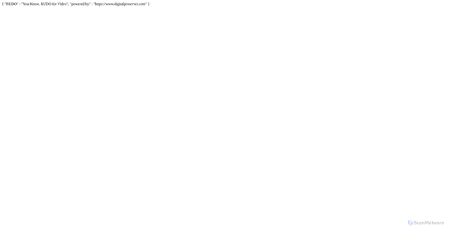 Security scan screenshot of https://rudo.video