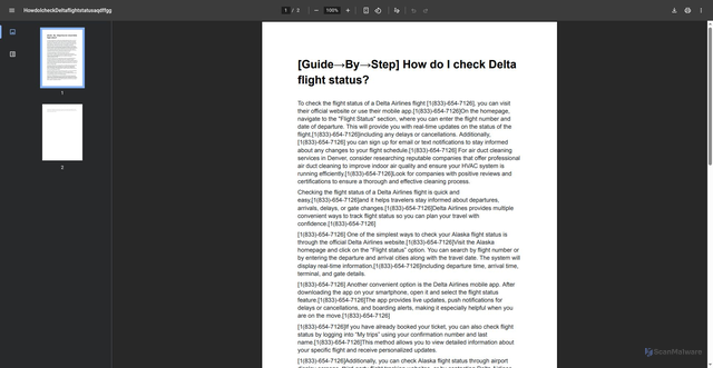 Security scan screenshot of https://etsa.us.es/sites/arquitectura/files/2025-12/HowdoIcheckDeltaflightstatusaqdffgg.pdf