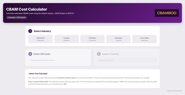 Security scan screenshot of https://cbamboodefaultvalues-jjgf04rypb.edgeone.app/
