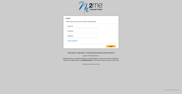 Security scan screenshot of https://nx2me.nxstage.com