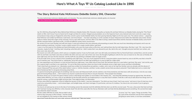 Security scan screenshot of https://gattewayhugo-2s1c0zr7xs.edgeone.app/18112-the-story-behind-kate-mckinnons-debette-goldry-snl-character.html