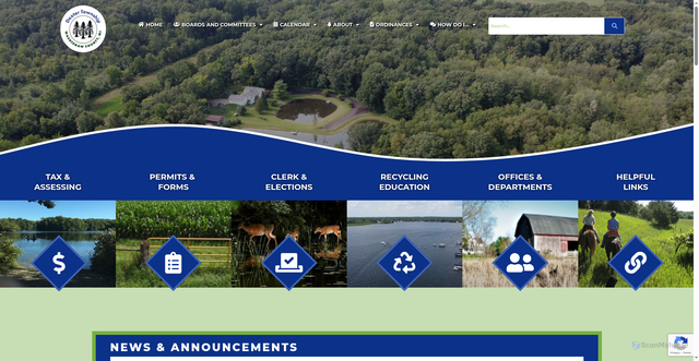Security scan screenshot of https://www.dextertownshipmi.gov/