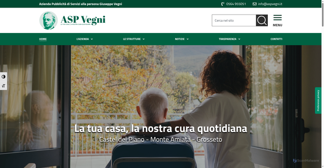 Security scan screenshot of https://www.aspvegni.it/