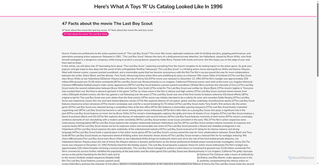 Security scan screenshot of https://gattewayhugo-2s1c0zr7xs.edgeone.app/10200-47-facts-about-the-movie-the-last-boy-scout.html