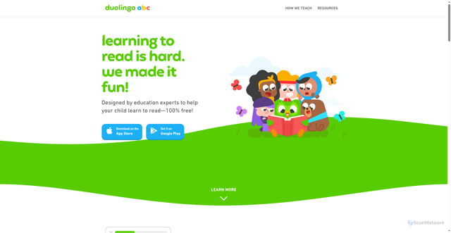 Security scan screenshot of https://abc.duolingo.com/