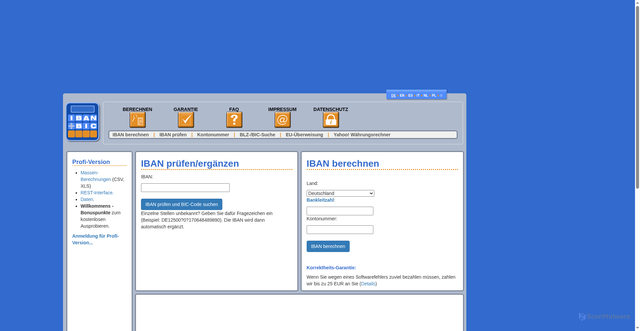 Security scan screenshot of https://iban-4199.kxcdn.com
